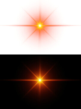 Light effect Vibrant sunburst with glowing orange and yellow hues emanating from the center.