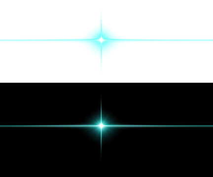 Light effect A captivating turquoise starburst effect radiating light.