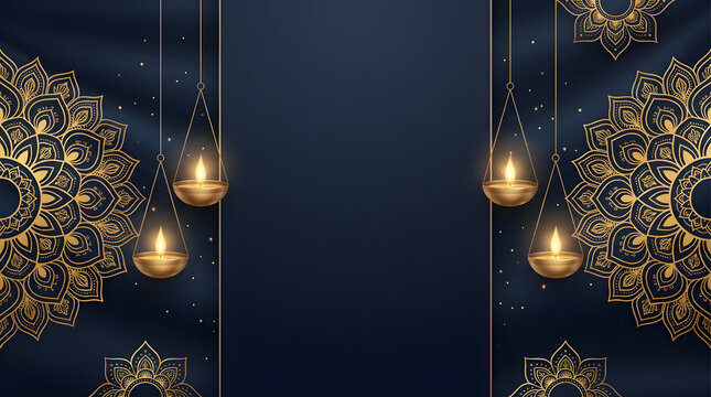 Elegant diwali festival banner with festive background for business promotion and discount offer featuring an indian festival diwali isolated on transparent background