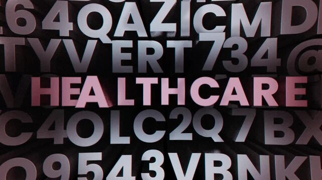 Healthcare 3D Kinetic Typography Motion Graphic Background