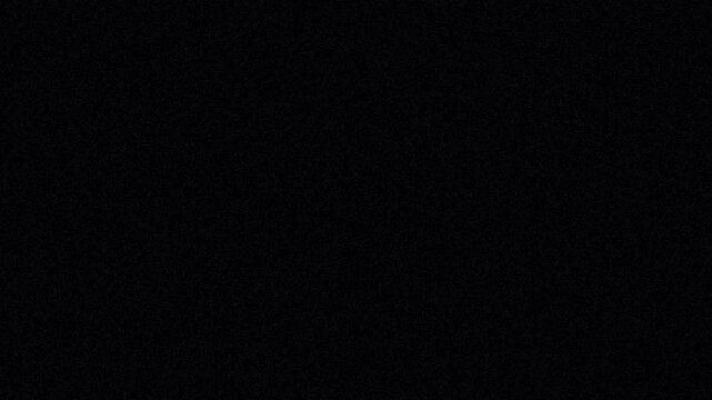 Subtle dark grain texture with digital noise effect on black background for seamless looping animation