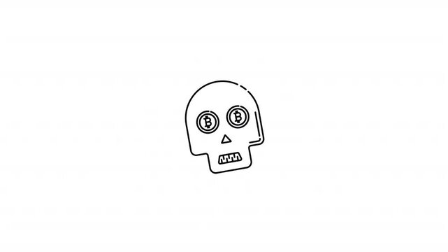 Skull Bitcoin Logo