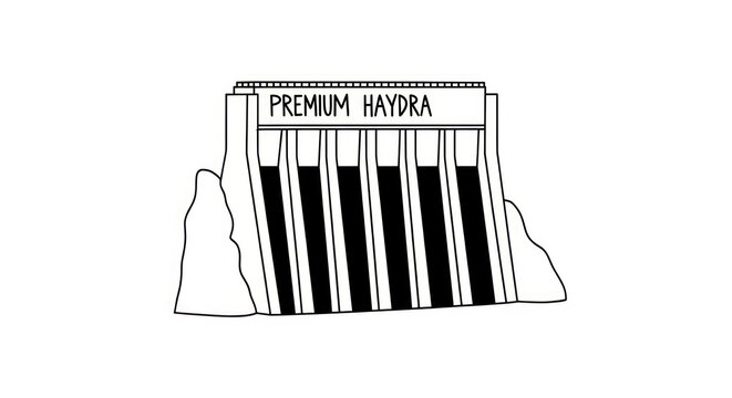 Premium Hydra Water Tower Illustration.