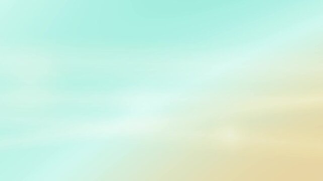 Soft gradient seamless looping background blending pastel teal and warm beige tones for tech themes.