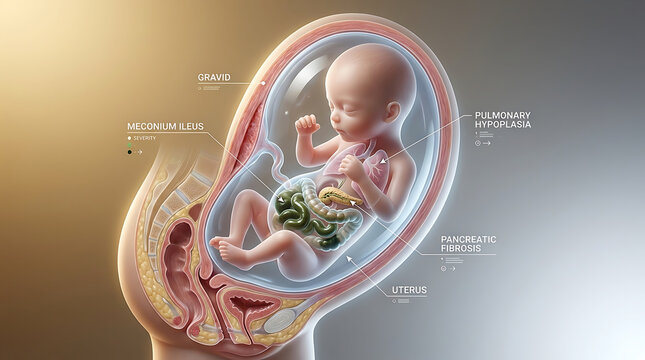 Transparent Severe Congenital Cystic Fibrosis with Meconium Ileus Pancreatic Fibrosis Pulmonary Hypoplasia Biliary Cirrhosis Gallbladder Abnormalities Pathology