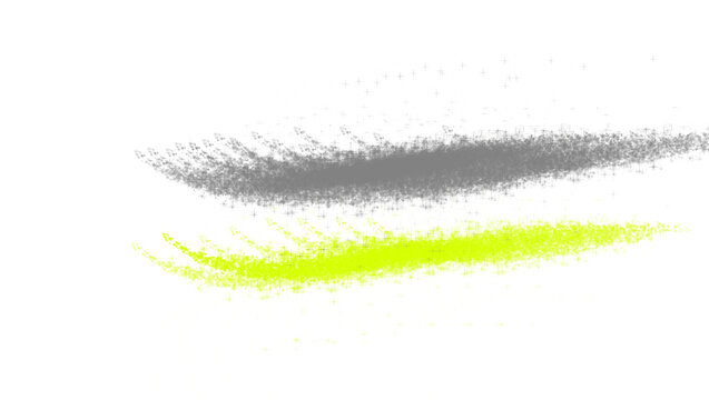 Abstract Curved Brush Strokes / Particle Swoshes