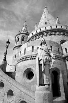 Budapest - statue and Fisherman&acute;s bastion