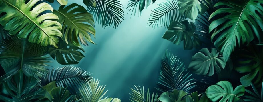 Lush Tropical Leaves for a Vibrant Background