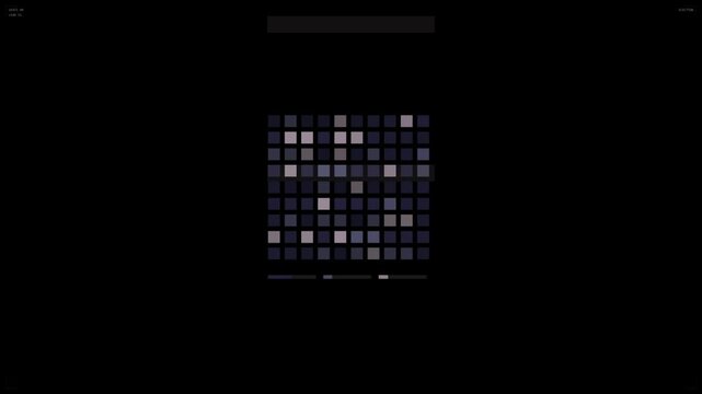Abstract digital mosaic of glowing blue cubes arranged in a seamless looping tech background