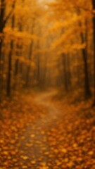 Naklejka premium Autumn path blurred beauty mobile wallpaper