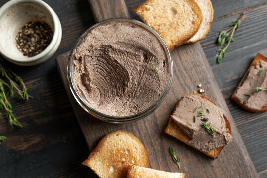 Homemade chicken liver pate