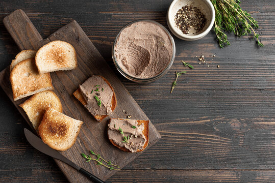 Homemade chicken liver pate