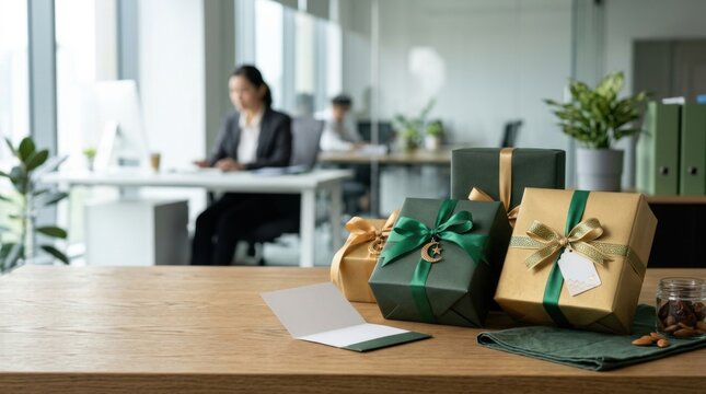 Elegant Corporate Gift Boxes Ready for Office Presentation and Employee Appreciation