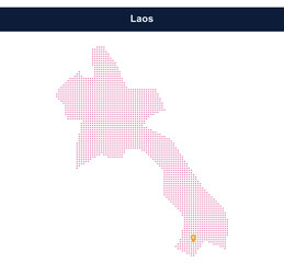 Pink geometric map of lesotho in africa © IS Stock Lab