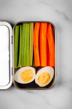 A tasty, healthy snack in a small, trendy box