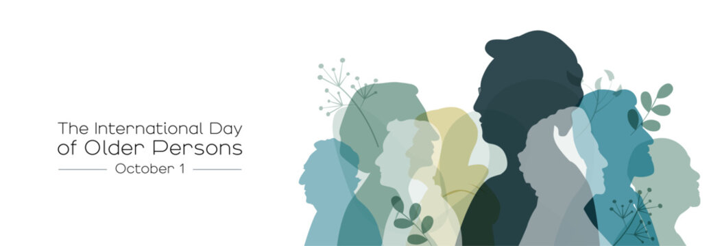 The International Day of Older Persons banner.
