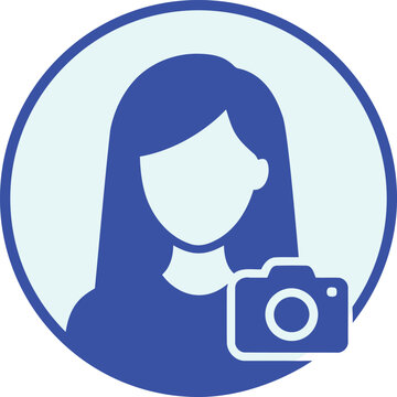 Illustrative graphic for user profile avatars, depicting female roles in a digital environment, perfect for social media picture uploads.