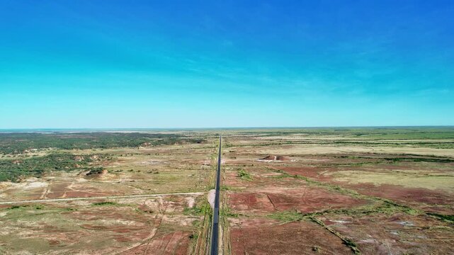 Cinematic footage of Ayrshire West of Winton Queensland  Australia