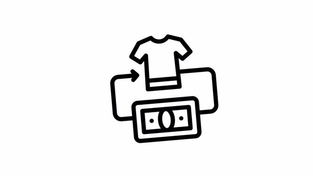 return minimalist stroke animation