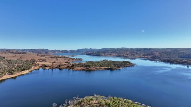 Spectacular aerial footage of Lake Windamere NSW Australia