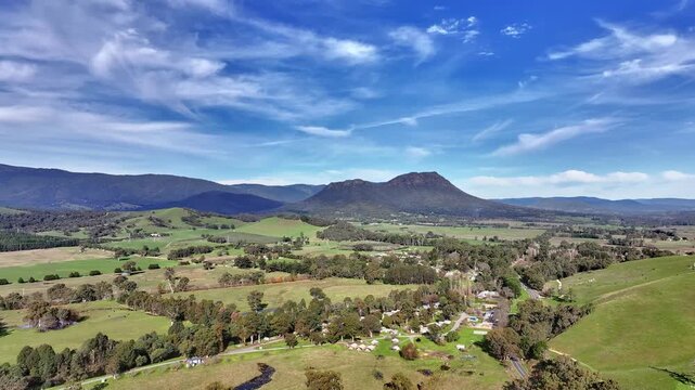 Spectacular aerial footage of Taggerty Victoria Australia