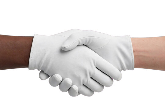 handshake isolated on white background