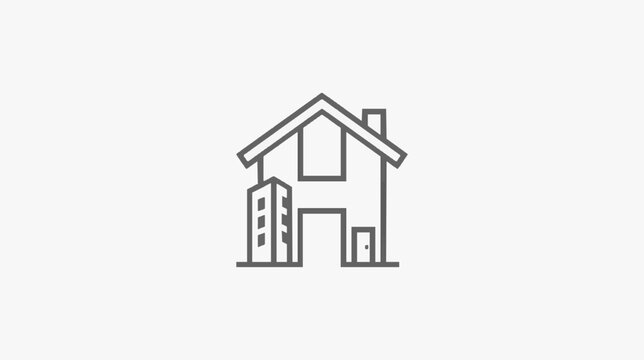 Modern Minimalist House and Apartment Building