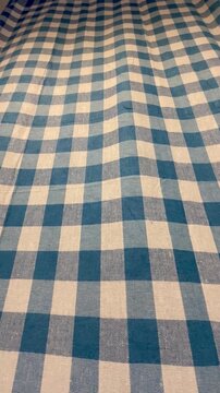Gingham checkered fabric