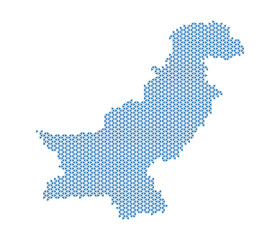 Obraz premium Pakistan Data Visualization Map Design