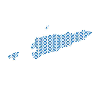 East Timor Map Data Visualization Design