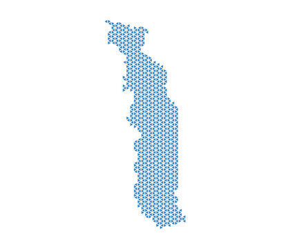 Togo Country Map Data Visualization Design