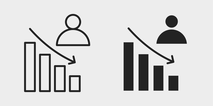 SaaS Churn Analytics Icon represents analyzing customer cancellations, subscription losses, retention patterns, and business trends to improve long-term customer growth.