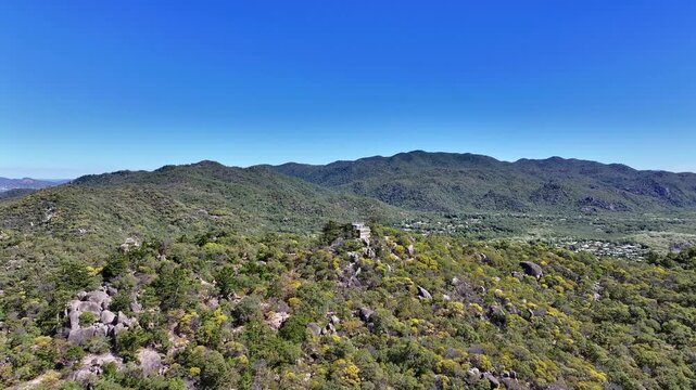 Spectacular cinematic aerial footage of The Forts Magnetic Island Queensland Australia