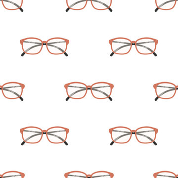 eyeglasses vision seamless pattern