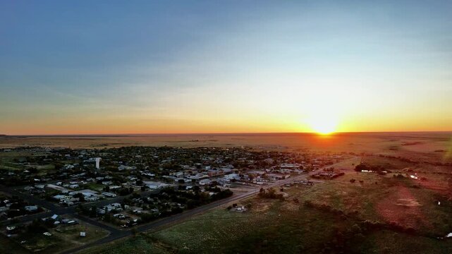 Spectacular sunrise of Winton Queensland  Australia