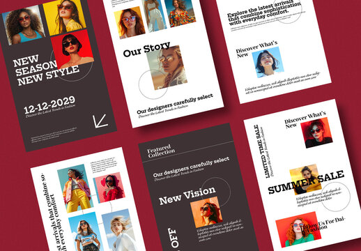 Modern Fashion Collection Editorial Design Template