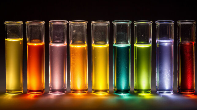 colorful test tubes