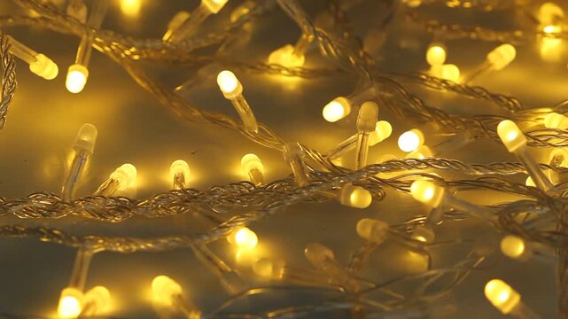 Christmas background with lights, holiday design