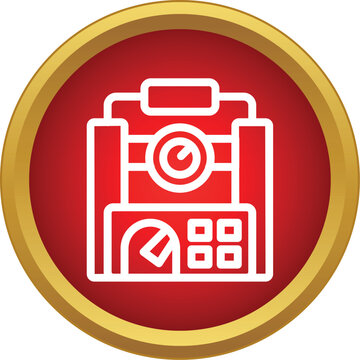 Red circular icon showing a dynamite bomb with a timer and detonator