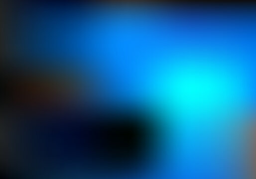 Blue abstract gradient background with blurred shapes and dark areas