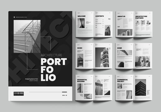 Architecture Portfolio Design Layout