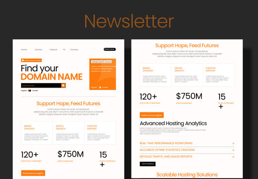 Business Email Newsletter Corporate Web Design Template