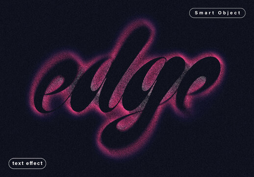 Neon Glow Text Effect Template