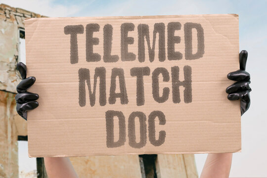 "Telemed match doc" AI matches clinician diagnoses in telemedicine. AI. MATCHES. CLINICIAN. DIAGNOSES. TELEMEDICINE.