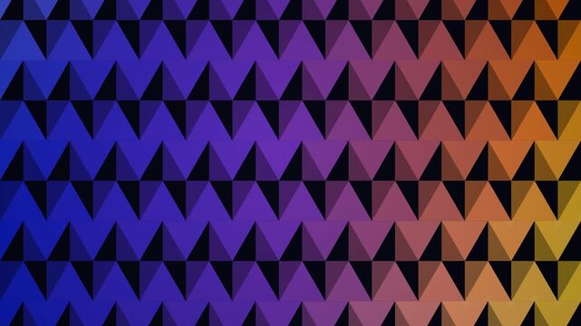 Abstract geometric triangle pattern with blue purple and orange gradient for modern digital UI