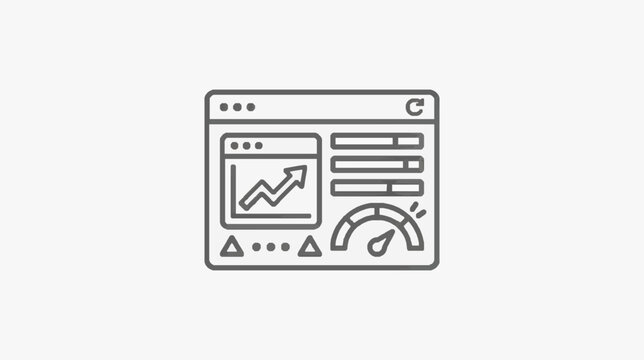 Modern Dashboard Analytics Interface with Performance Metrics and Speed Gauge