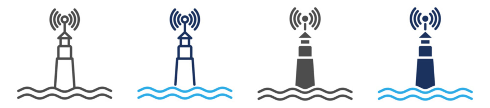 beacon icon set multi concept