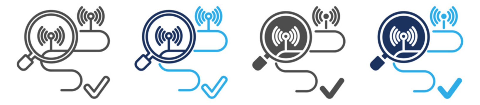 traceability icon set multi concept