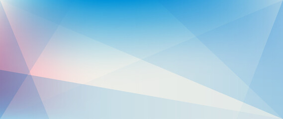 Fototapeta na wymiar Abstract blue and white color geometric background with translucent polygonal shapes, soft pastel gradients and subtle layered light forms for modern websites, presentations, banners