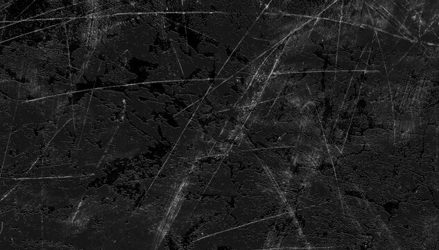 Dark charcoal metal surface with deep industrial scratches and worn paint for gritty street style backgrounds.